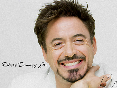 Digital Oil Paint Rober Downey Jr