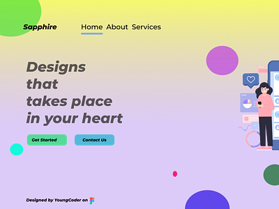 Wev design q design illustration typography ui ux website