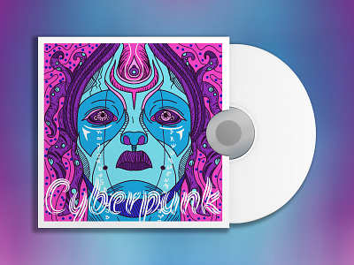 Cyberpunk CD cover cd cd cover cyberpunk dark illustration medusa