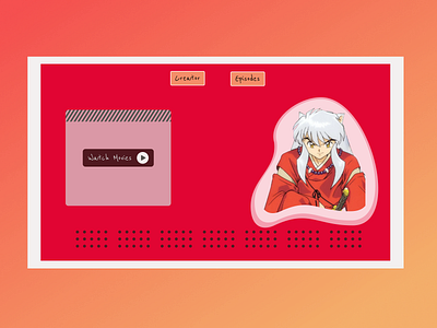 Inuyasha Simple Web Design design ui ux web