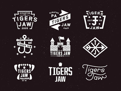 Tigers Jaw band design illustration music type