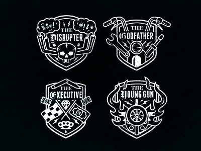 Dead Badges badges design icons illustration