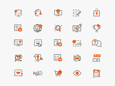 🟠rise icons 🟠 app branding design elearning icon iconography illustration ui vector web