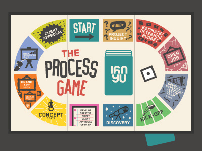 Process Game 160over90 agency book design game illustration internal project