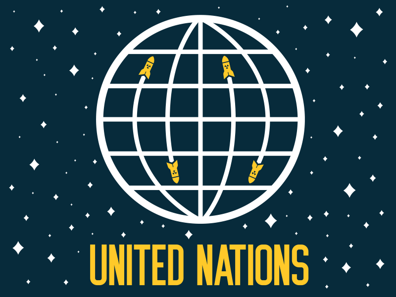United Nations band design flyer gigposter illustration show