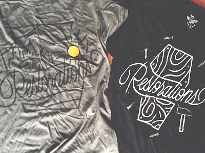 Restorations band design illustration merch music philly shirt