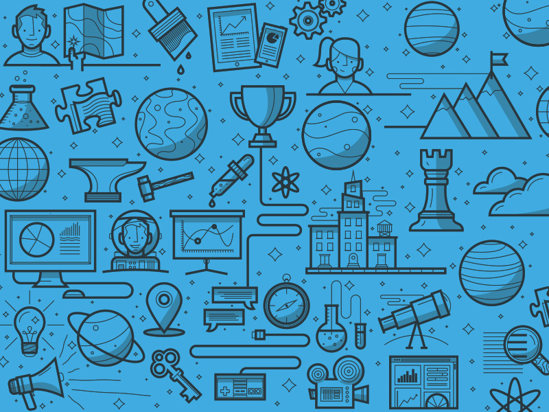 Articulate R2 design illustration icon iconography pattern