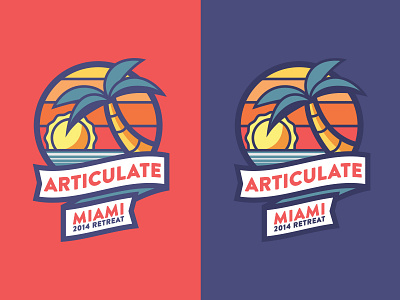 Articulate Miami articulate design illustration logo retreat