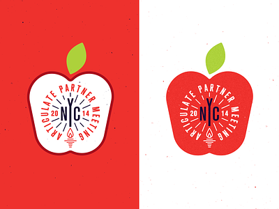Articulate Partner Meeting NYC articulate badge big apple design illustration logo meeting new york new york city nyc