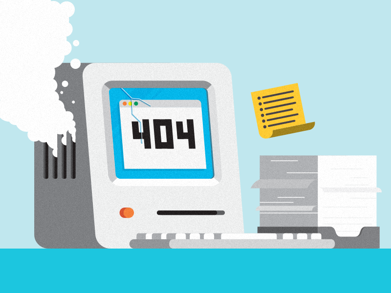 404 design illustration articulate elearning e-learning learn 404 computer