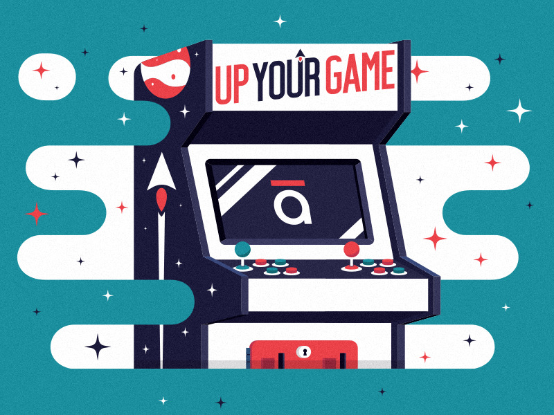 Artcade gaming game design illustration articulate elearning e-learning explore learn arcade