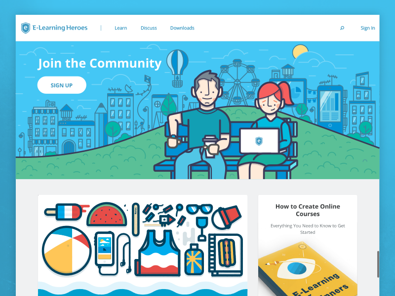 ELearning Heroes by Greg Christman for Articulate on Dribbble