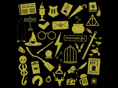 'Arry Pottah Finished design harry potter illustration