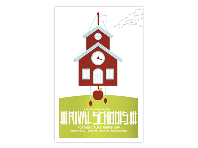 Rival Schools band design gigposter illustration music poster screenprint