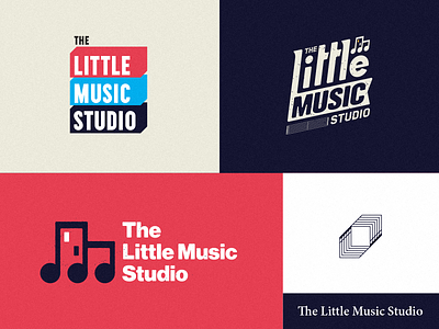 The Little Music Studio design logo music