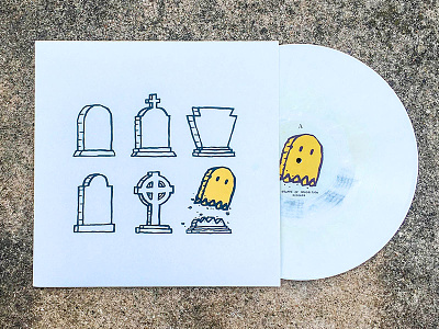 Their Dreams are Dead But Ours Is The Golden Ghost album band design illustration music printing record screenprint vinyl