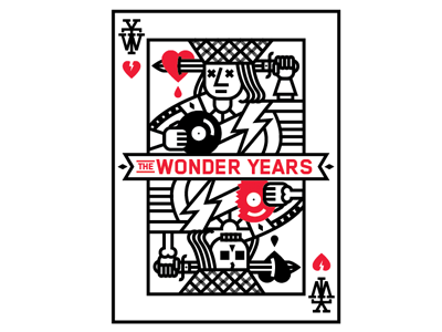 The Wonder Years R4 band design illustration music shirt