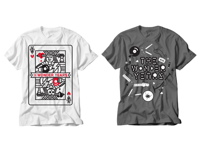 The Wonder Years R5 band design illustration music shirt