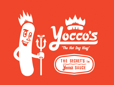 Yoccos Dribbble2 design food logo nom typography