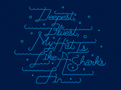 Deepest, Bluest. design film illustration ll cool j movie type typography