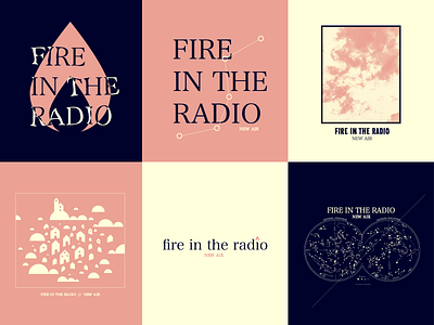 Fire In The Radio band design illustration logo merch punk shirt