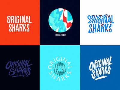 Original Sharks band design illustration logo merch pop punk punk sharks shirt