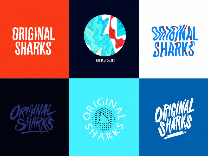 Original Sharks sharks pop-punk punk shirt merch band logo illustration design