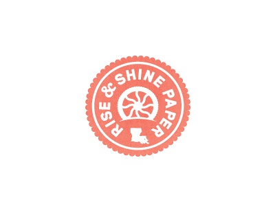 Rise & Shine design identity logo stamp