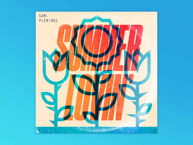 ☀️❤️ playlist record illustration design