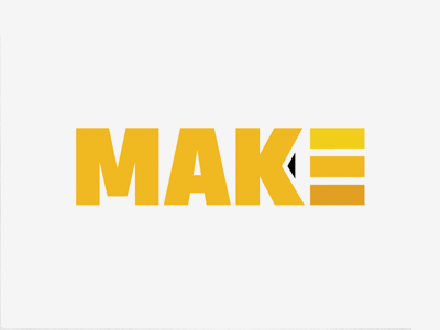 Make 4 identity logo mark negative space