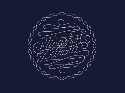 Slingshot band design music slingshot type typography