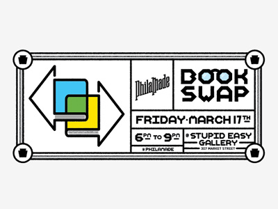 Book Swap 2 book design icon illustration philadelphia type typography