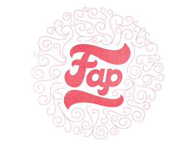 Vices design fap flourish illustration type typography