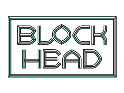 Blockhead 2 design font type typeface typography