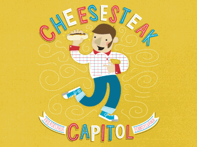 [Gif] Ten Paces & Draw - Philly Swap cartoon cheesesteak design illustration philadelphia philly