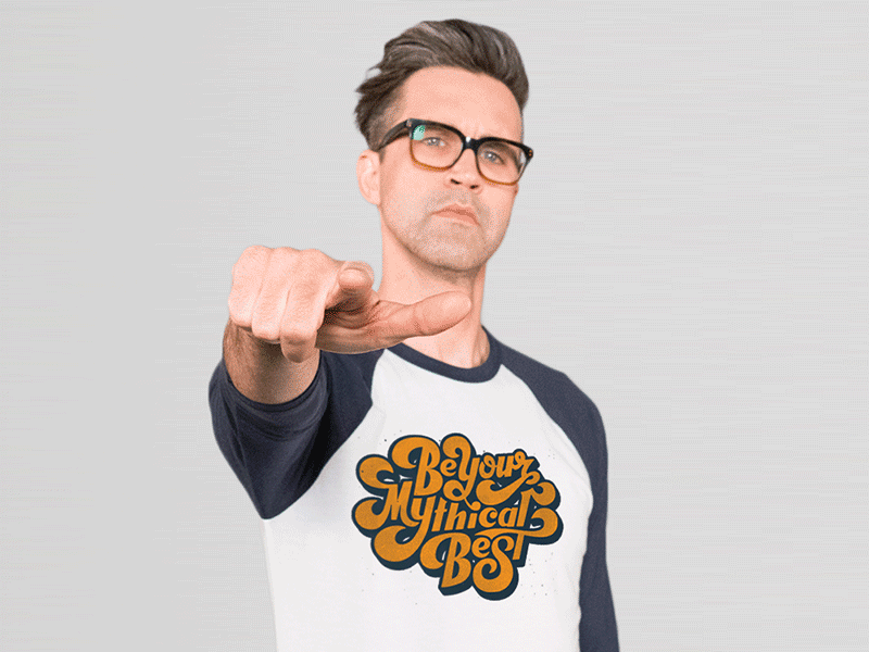 Be Your Mythical Best design gmm good mythical morning internet dot com logo type typography youtube