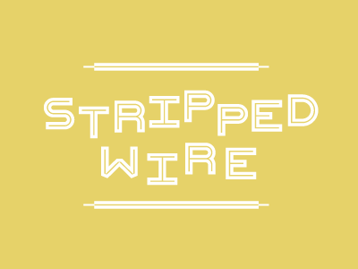 [Gif] Stripped Wire Typeface design experiment font type typography