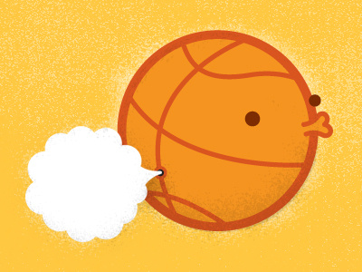 Monsterball - Gasssy basketball design fart illustration monster