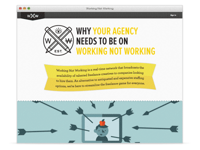 [Gif] Working Not Working design illustration infographic type typography working not working