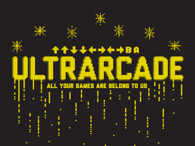 ULTRARCADE 8bit gaming type typography