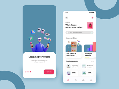 Online Course - Education Mobile App app education mobile ui userinterface