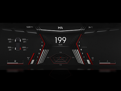 Car Dials HMI design gauges hmi ui
