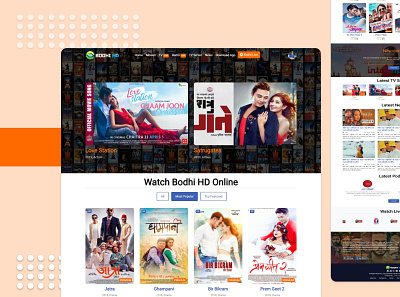 Live Streaming Website movie nepal nepali design nepali movie stream video
