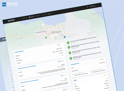 Shipment page design ui