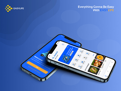 EASYLIFE homescreen mobile app ui ui designer ui mobile app uiux ux