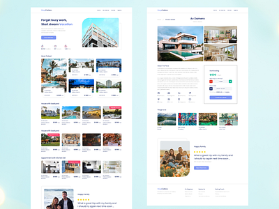 Staycation - Hotel book holiday home homepage hotel hotel app hotel booking hotels house ui ux vocation web web design webdesign website website design