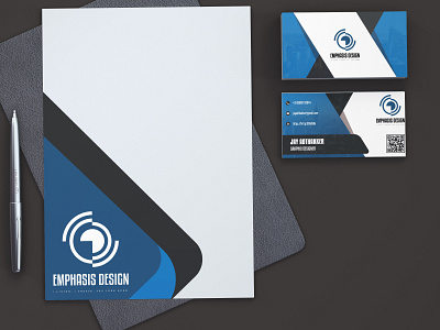 emphasis business card and letter mark