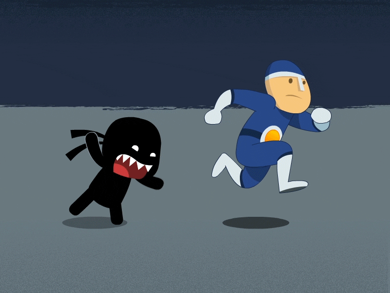 Run! animate animation flash