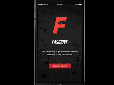 fasdrive UI Feature after effects animation ios iphone premiere sketch ui