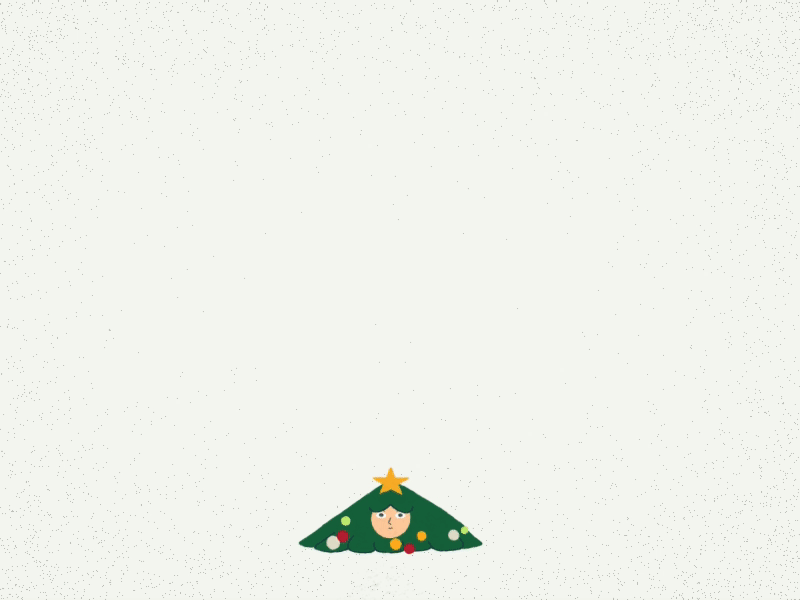 Christmas tree and gift animation